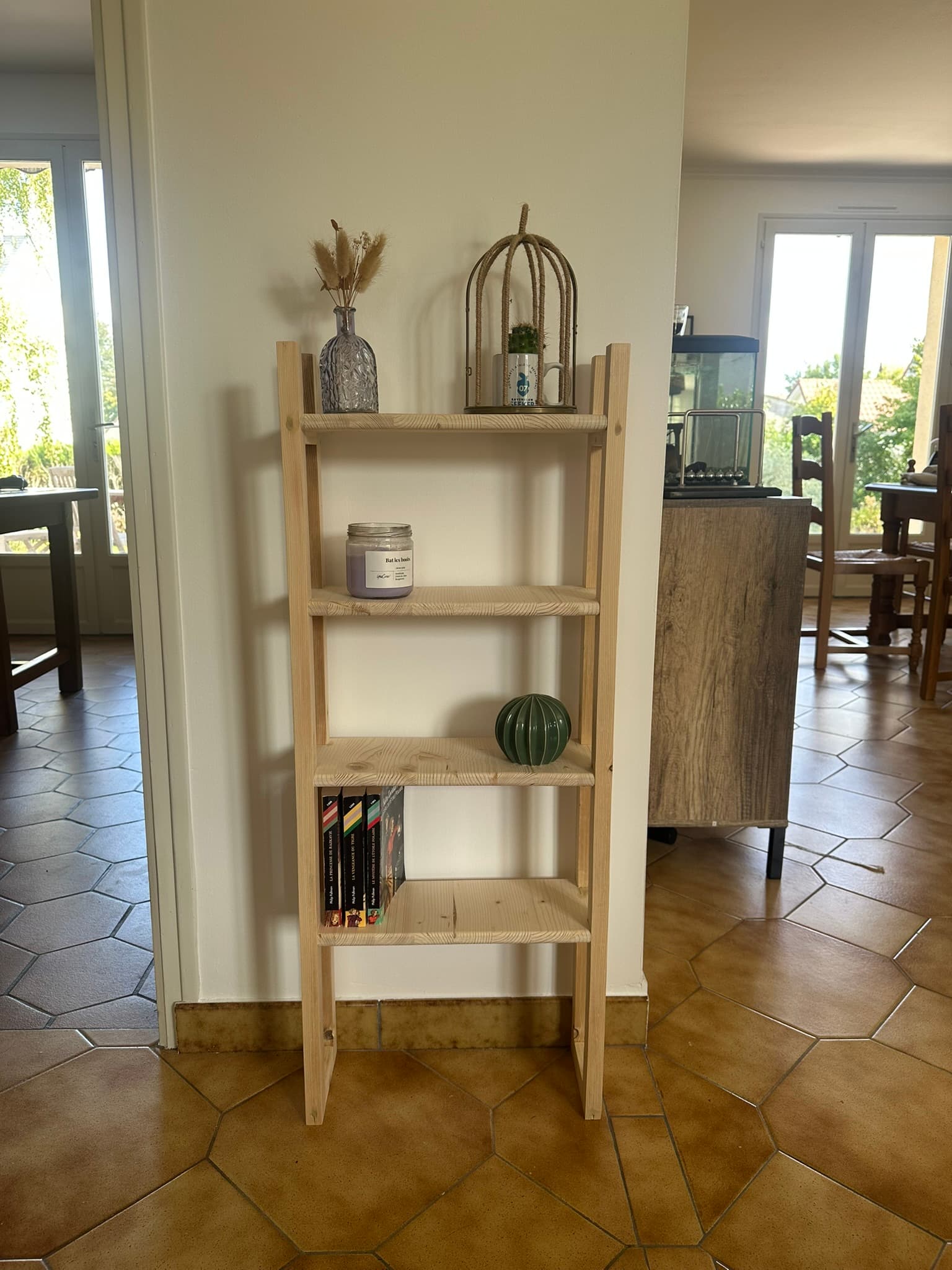 Console d'entrée en bois